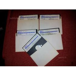 Floppy 5.25 vintage con giochi e programmi