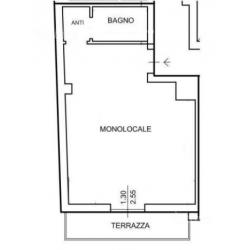 STATUTO monolocale ristrutturato con terrazza