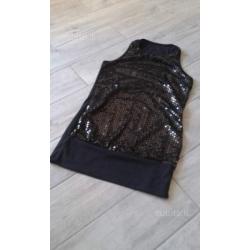 Maglia nera con paiette