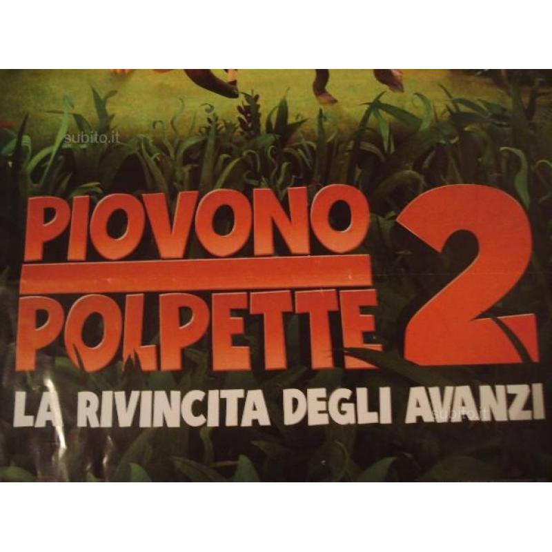 PIOVONO POLPETTE 2 locandina originale cinema