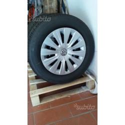 Nuovi pneumatici+cerchi15+copricerchi vw originali