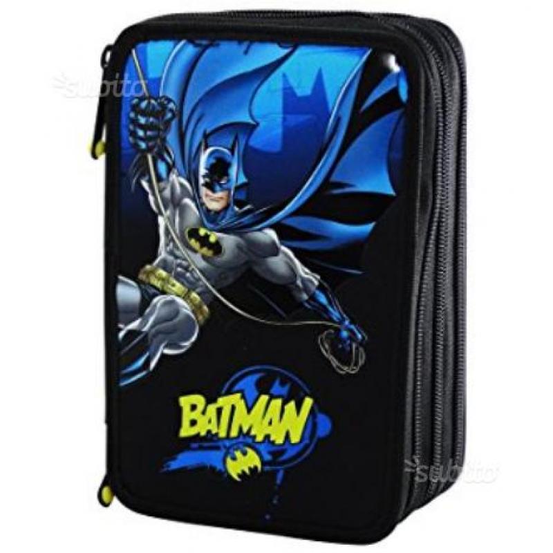 Zaino scuola e astuccio batman originale