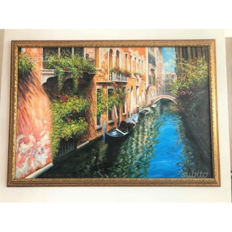 Quadro Olio su Tela : Venezia