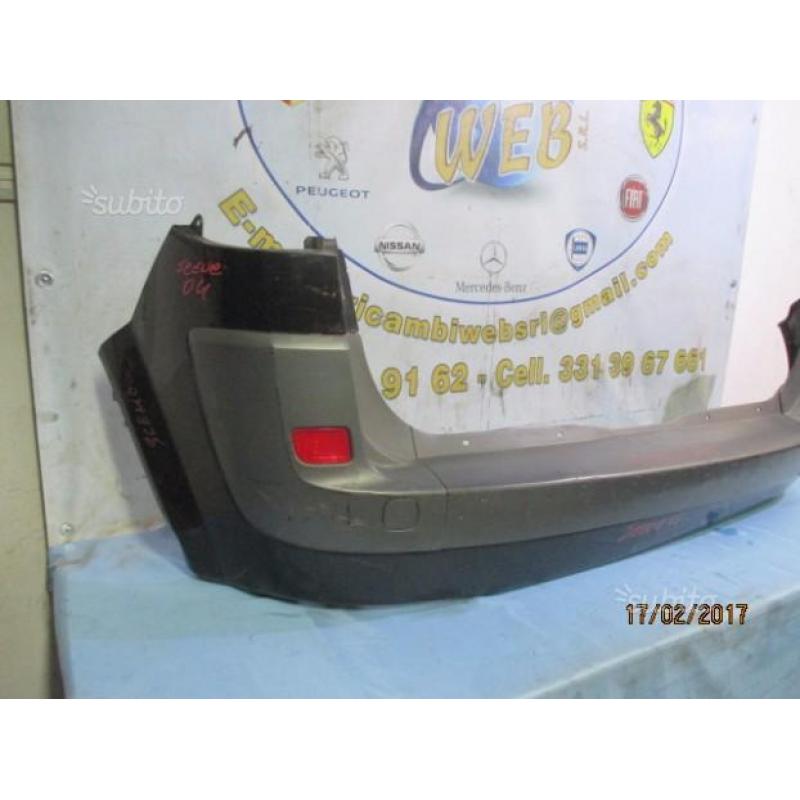 Paraurti posteriore nero renault scenic 04