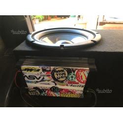 Subwoofer 38cm tec con amplificatore memphis